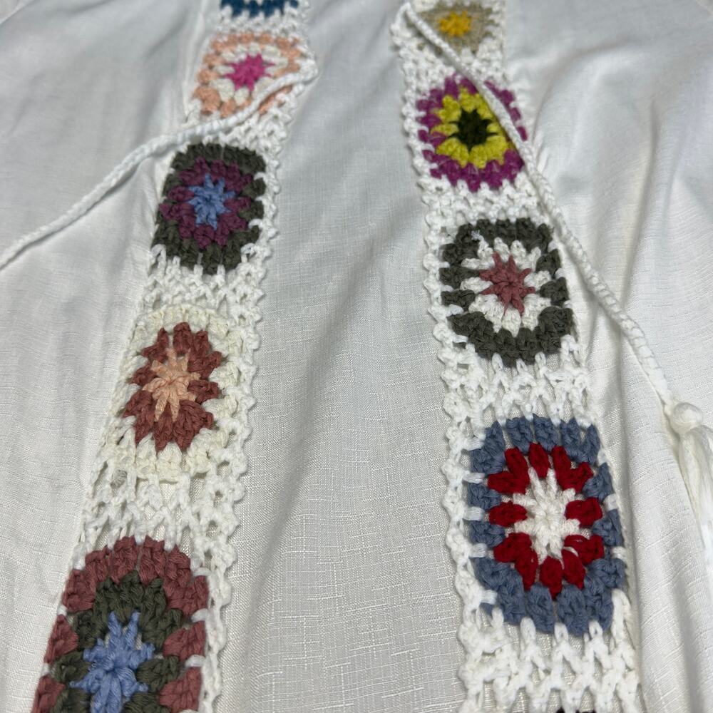 Embroidered Chiffon Kimono Swim Beach Pool Cover Up - Picture 12 of 13